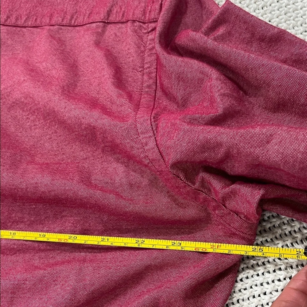 J. Crew Men's Red Casual Button-Down Shirt